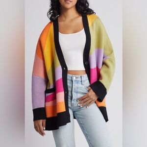 Dressed In Lala Love Drunk Oversize Cardigan Sweater S/M